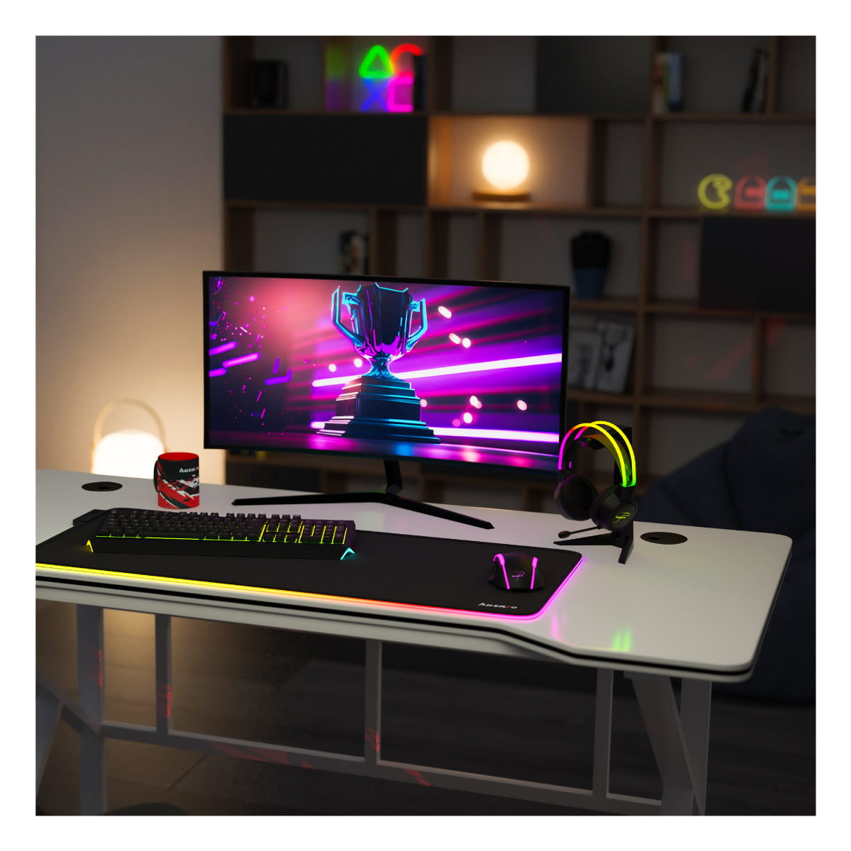 Huzaro Hero 1.6 White 120 cm Gaming Desk