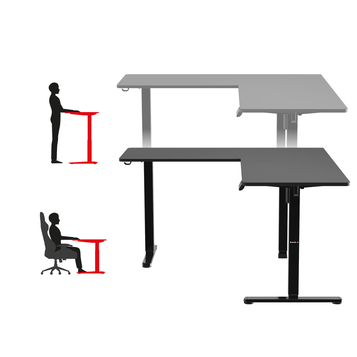 Huzaro Hero 9.5 160 cm Electric Corner Desk