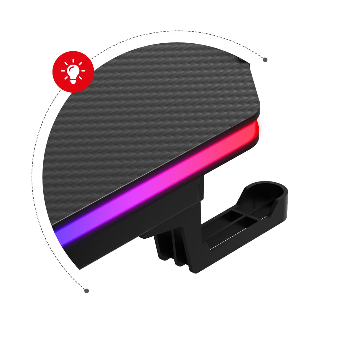 Huzaro Hero 4.8 RGB 160 cm Gaming Desk