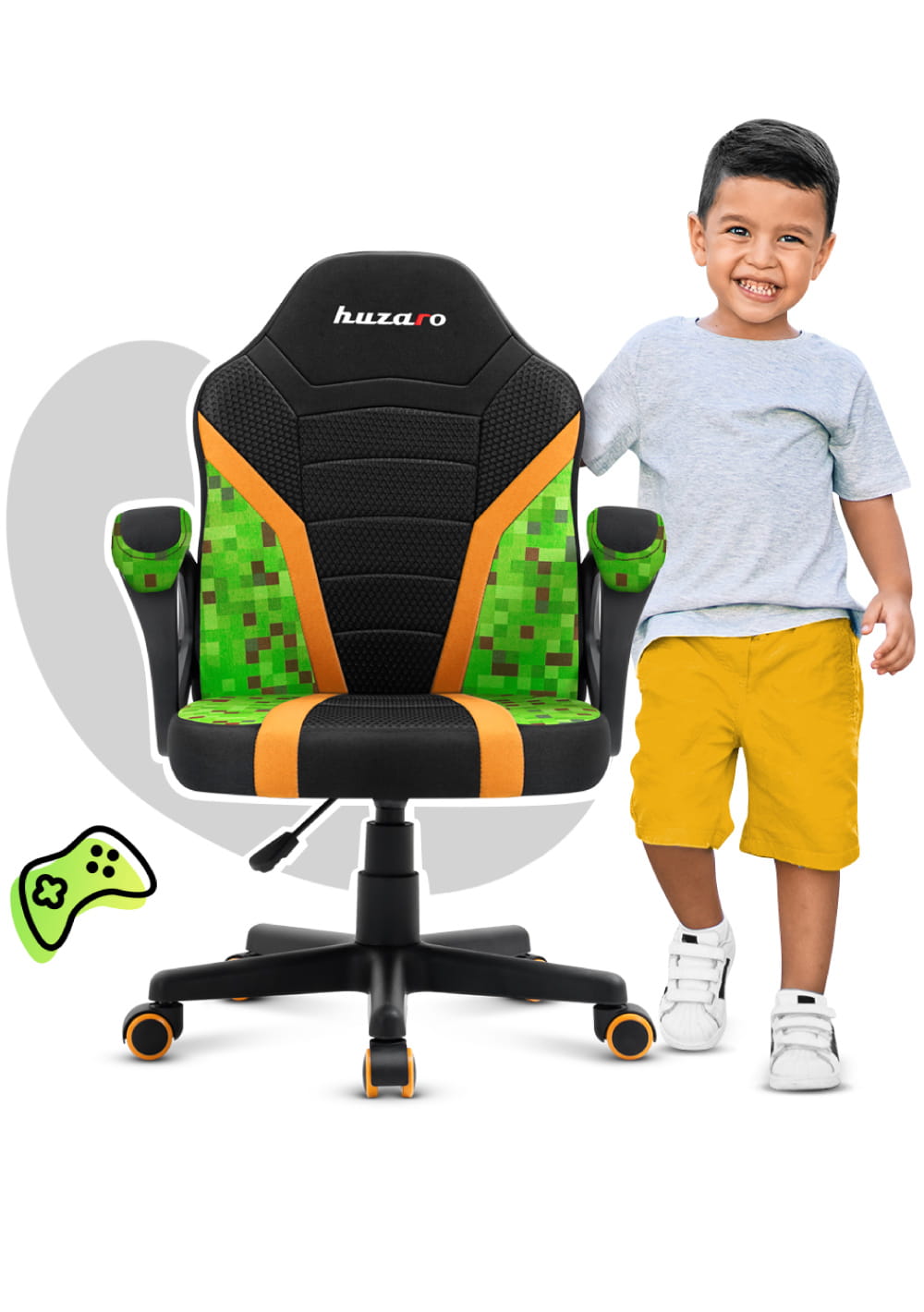 Huzaro RANGER 1.0 Pixel Mesh Children’s Gaming Chair – OUTLET