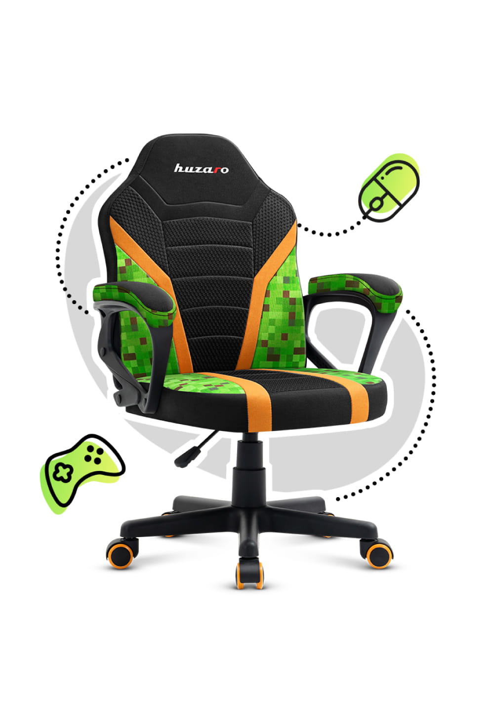 Huzaro RANGER 1.0 Pixel Mesh Children’s Gaming Chair – OUTLET