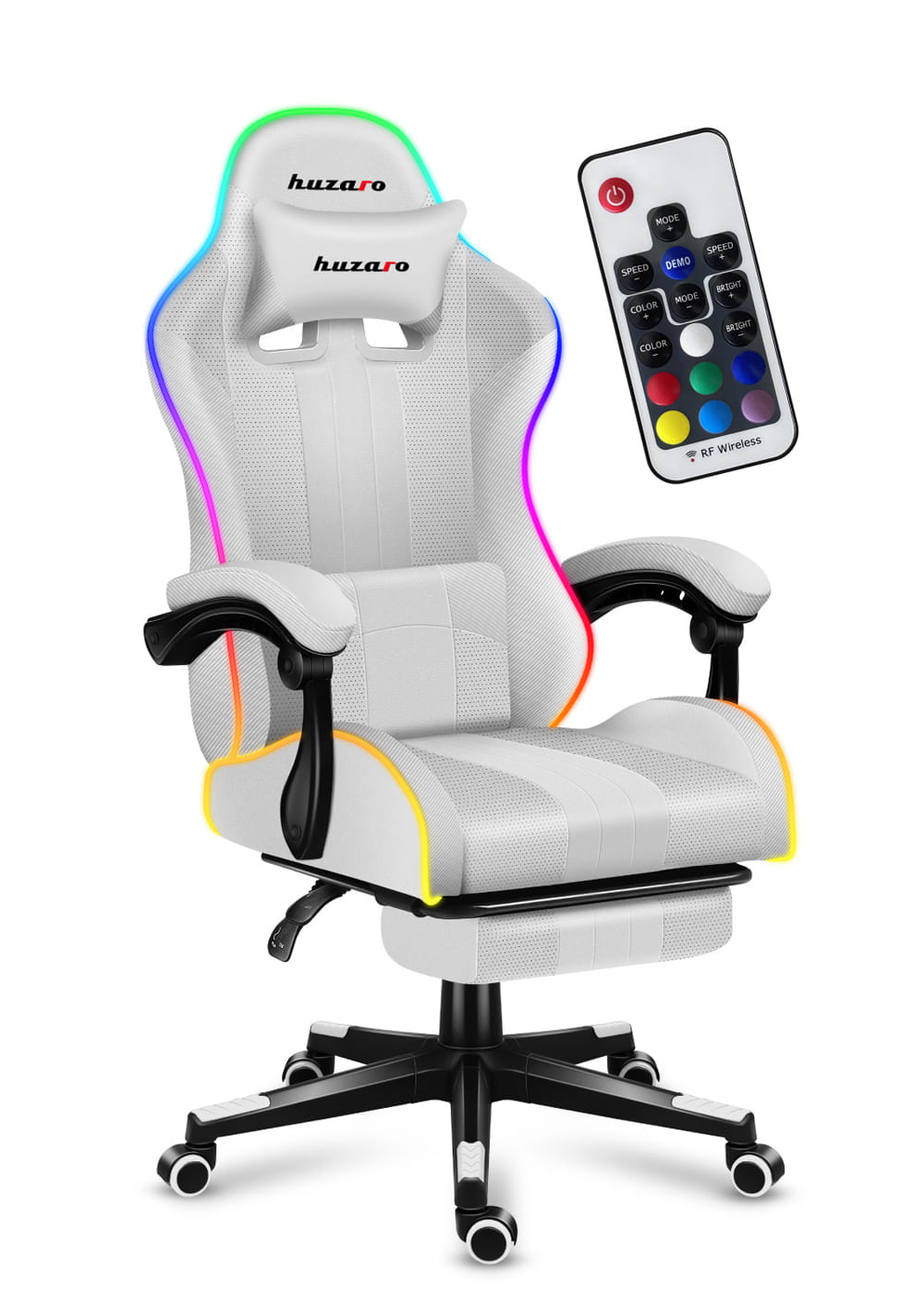 HUZARO Force 4.7 White RGB Gaming Chair – OUTLET