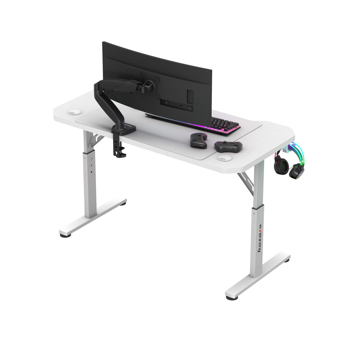 Huzaro Hero 2.6 White 120 cm Gaming Desk