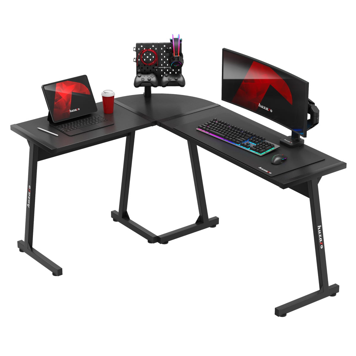 Huzaro Hero 6.0 Black 147 cm Gaming Desk – OUTLET