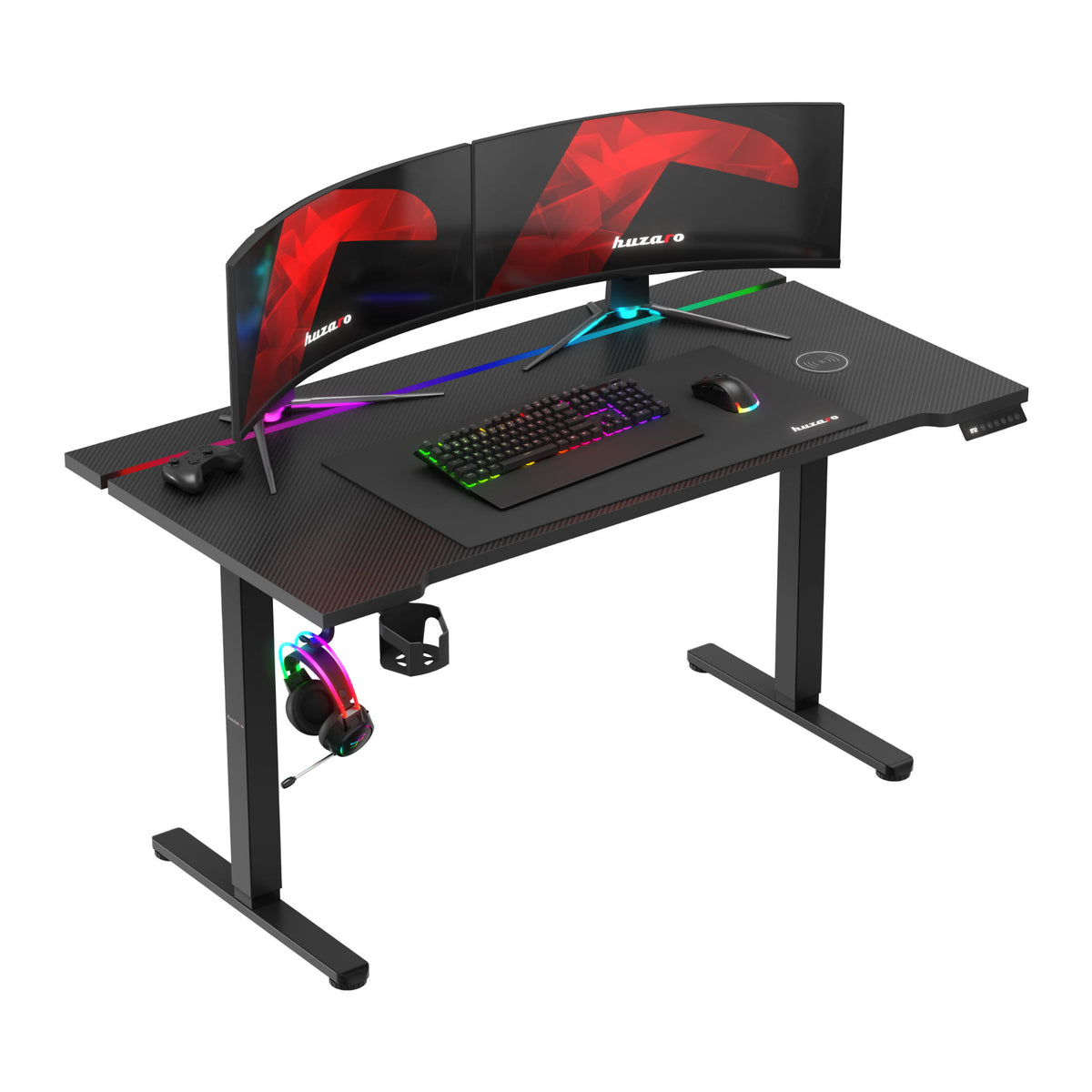 Huzaro Hero 8.7 RGB LED 140 cm Electric Desk