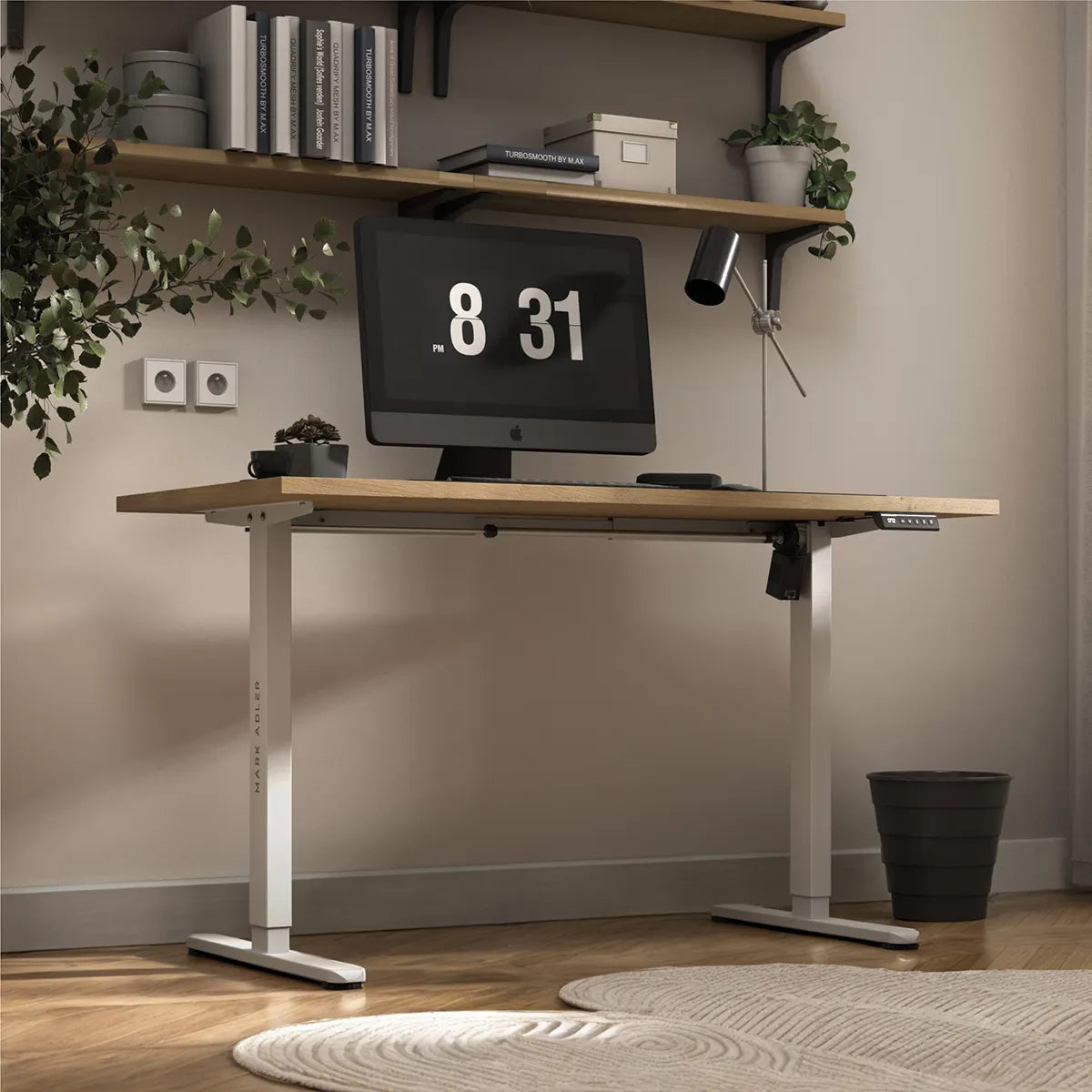Mark Adler Xeno 2.1 White Electric Desk Frame