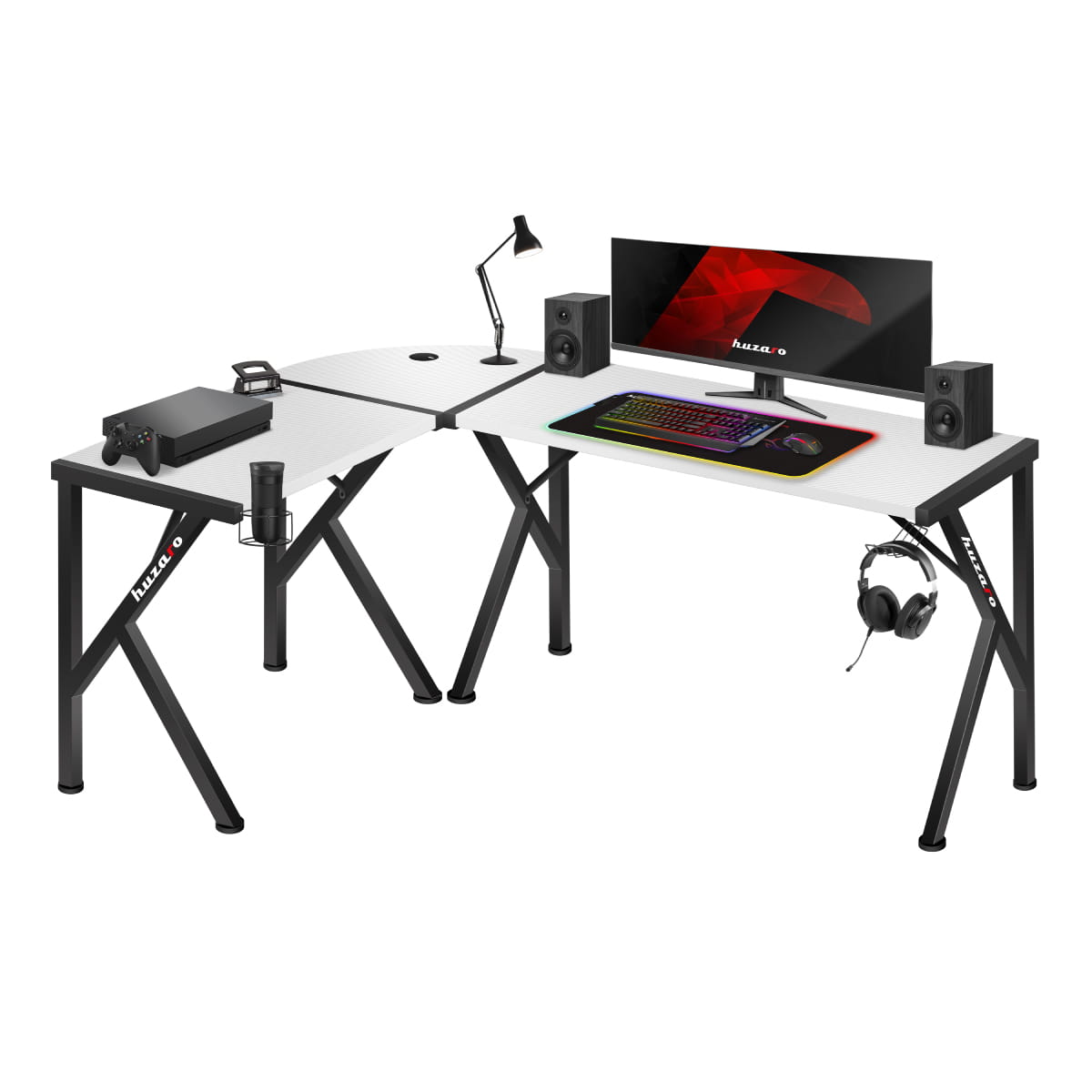 Huzaro Hero 6.3 White 154 cm Gaming Desk – OUTLET
