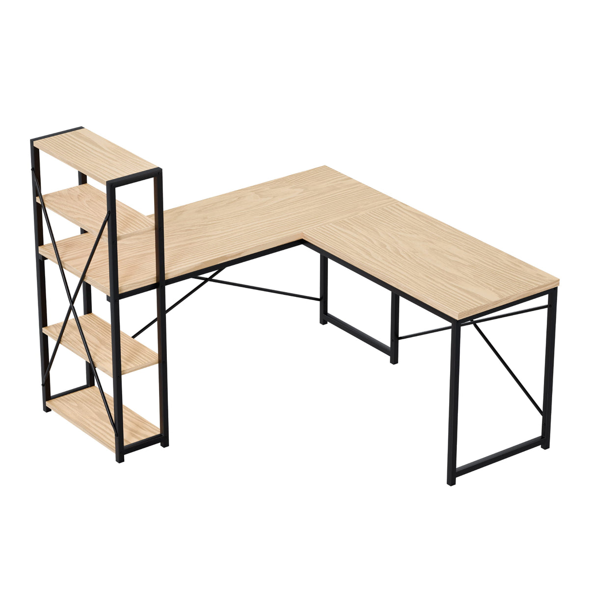 Mark Adler Leader 5.9 Craft 145 cm corner desk with shelves
