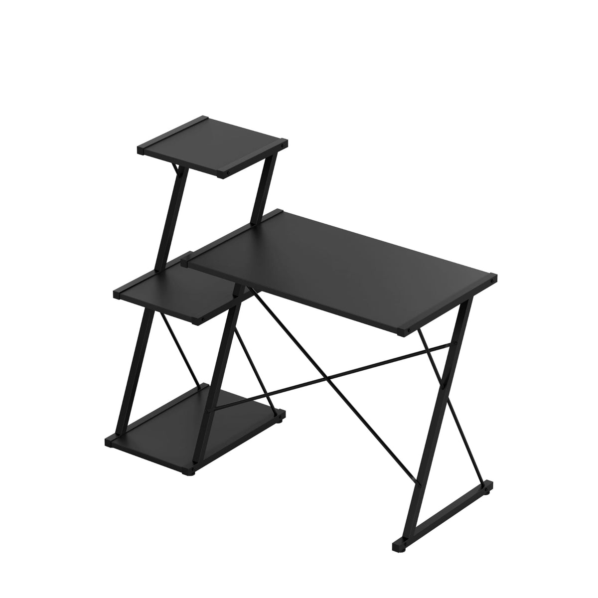Mark Adler Leader 3.5 Black 116 cm desk with shelves
