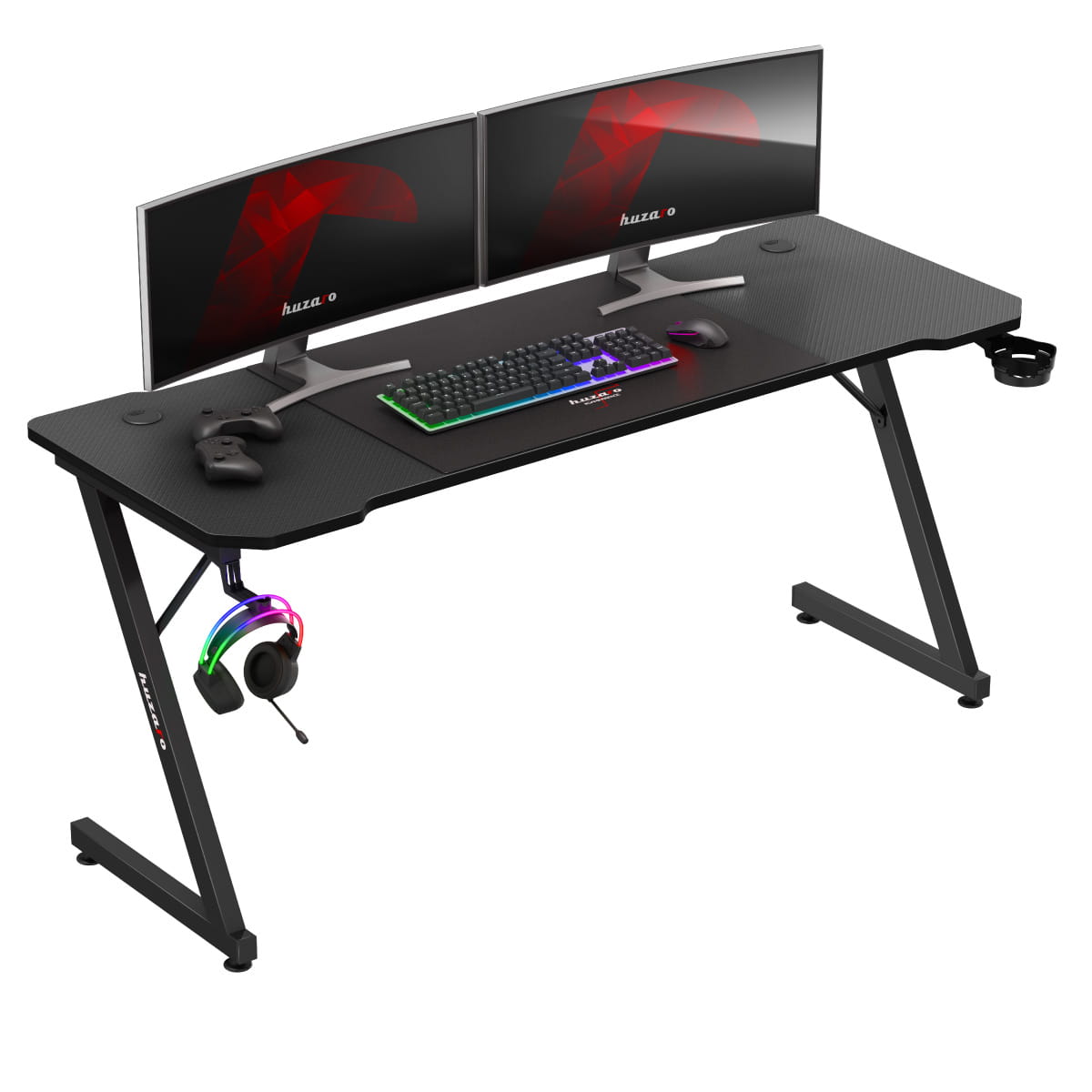 Huzaro Hero 4.8 Black 160 cm Gaming Desk – OUTLET