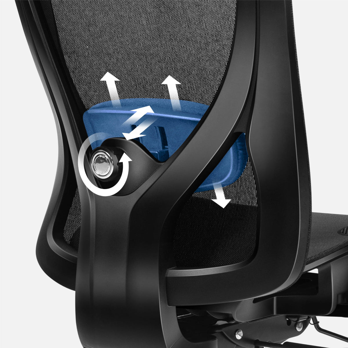 Huzaro Combat 7.3 Black Mesh gaming chair