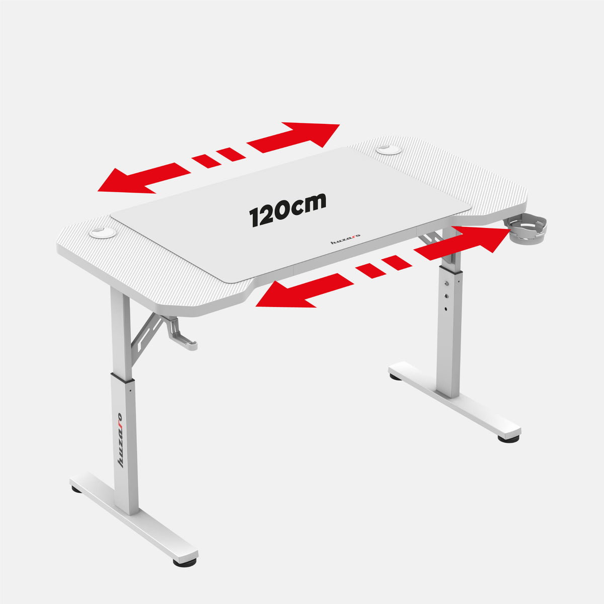 Huzaro Hero 2.6 White 120 cm Gaming Desk