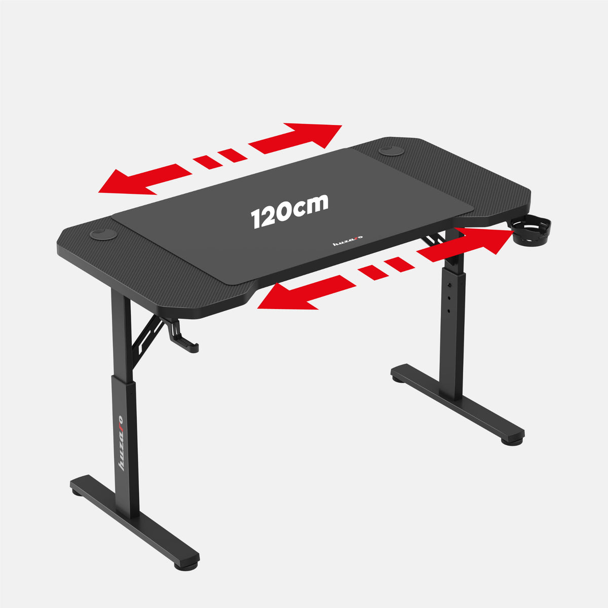 Huzaro Hero 2.6 Black 120 cm Gaming Desk