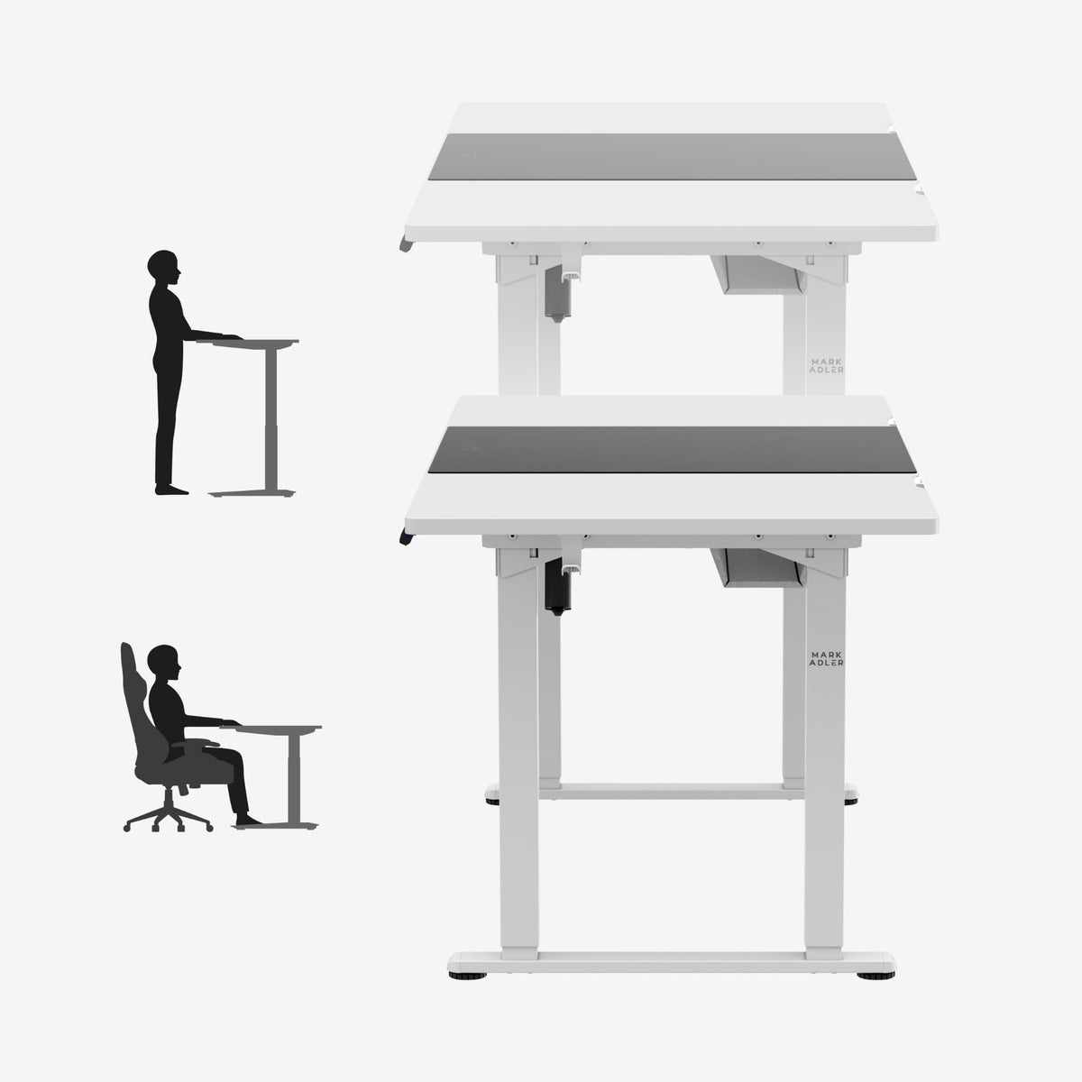 Mark Adler Leader 9.3 White 160 cm electric desk