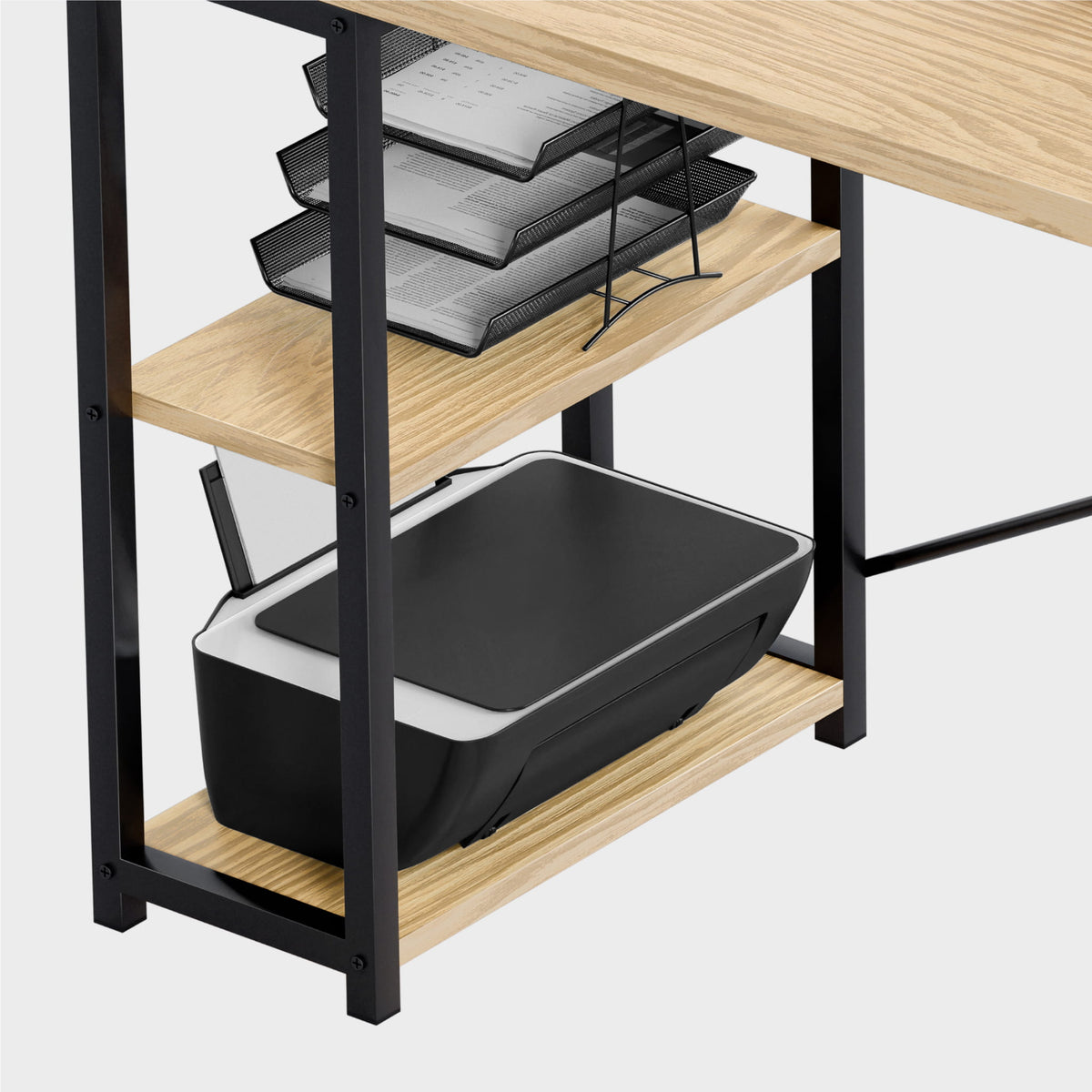 Mark Adler Leader 5.9 Craft 145 cm corner desk with shelves