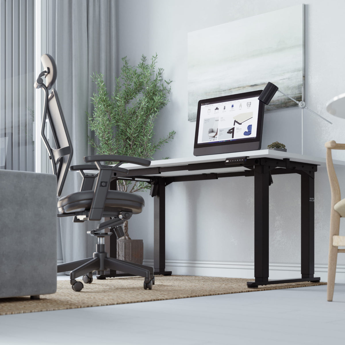 Mark Adler Xeno 5.0 Black dual-motor electric desk frame