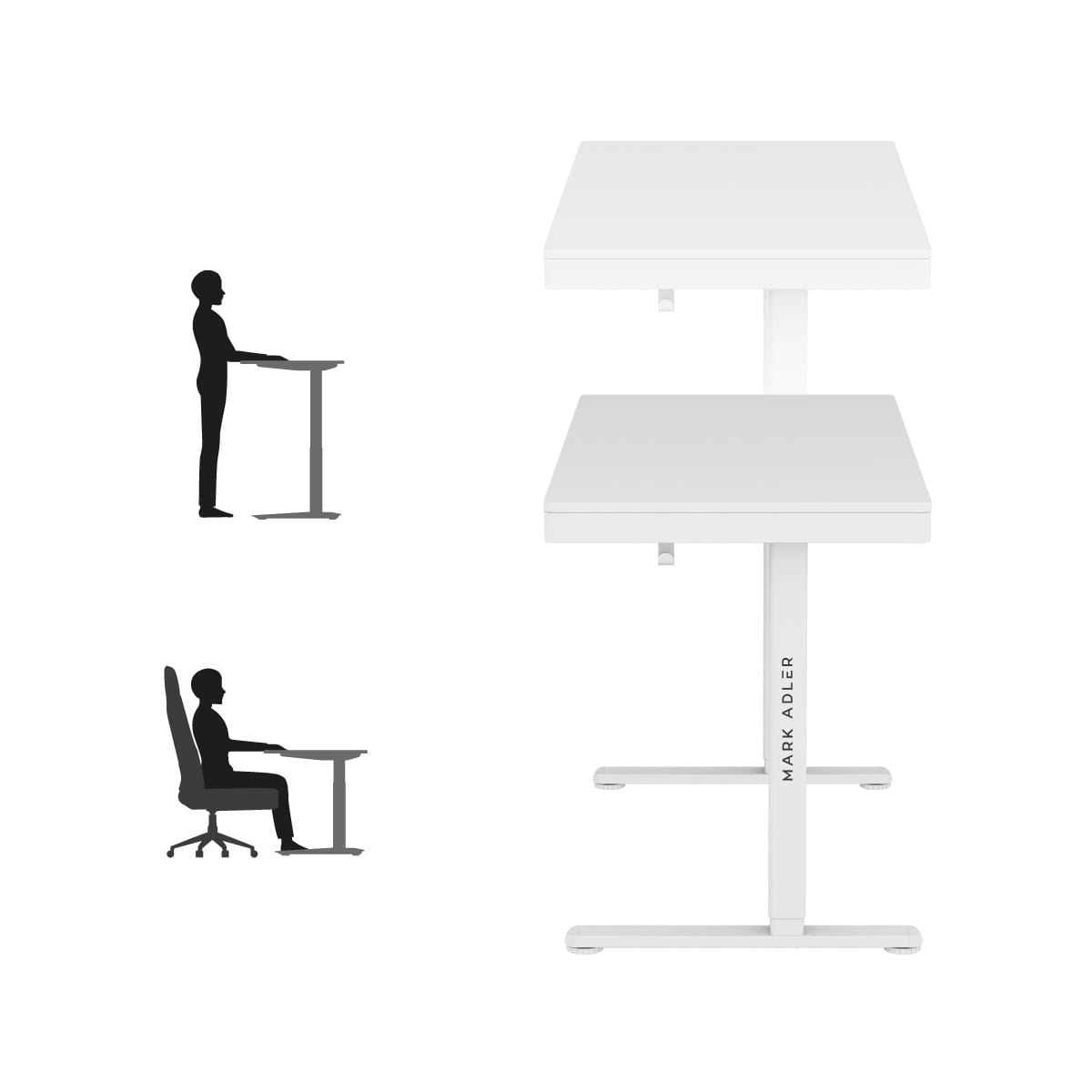 Mark Adler Leader 8.2 White 120 cm Electric Desk – OUTLET