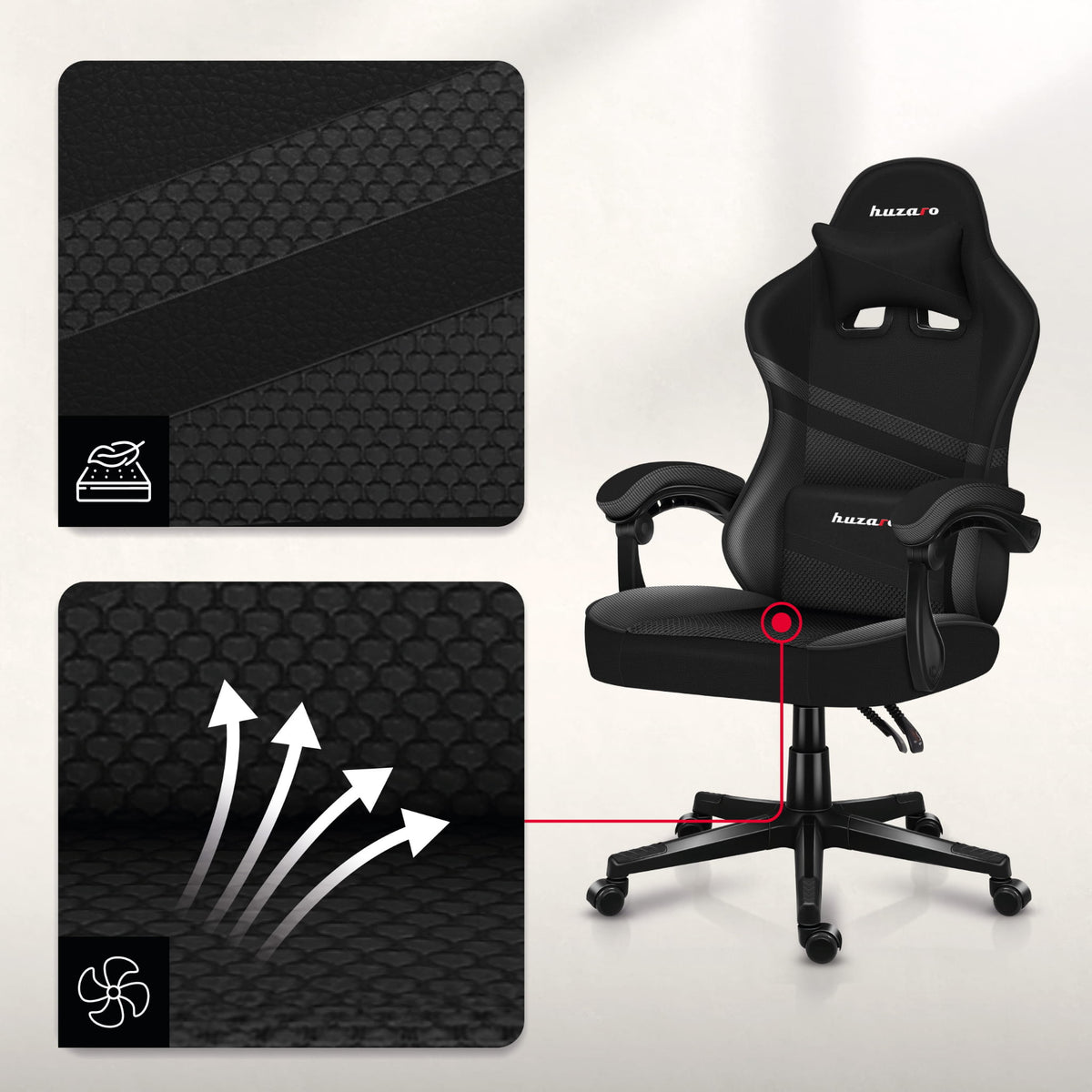 HUZARO FORCE 4.4 Carbon Gaming Chair
