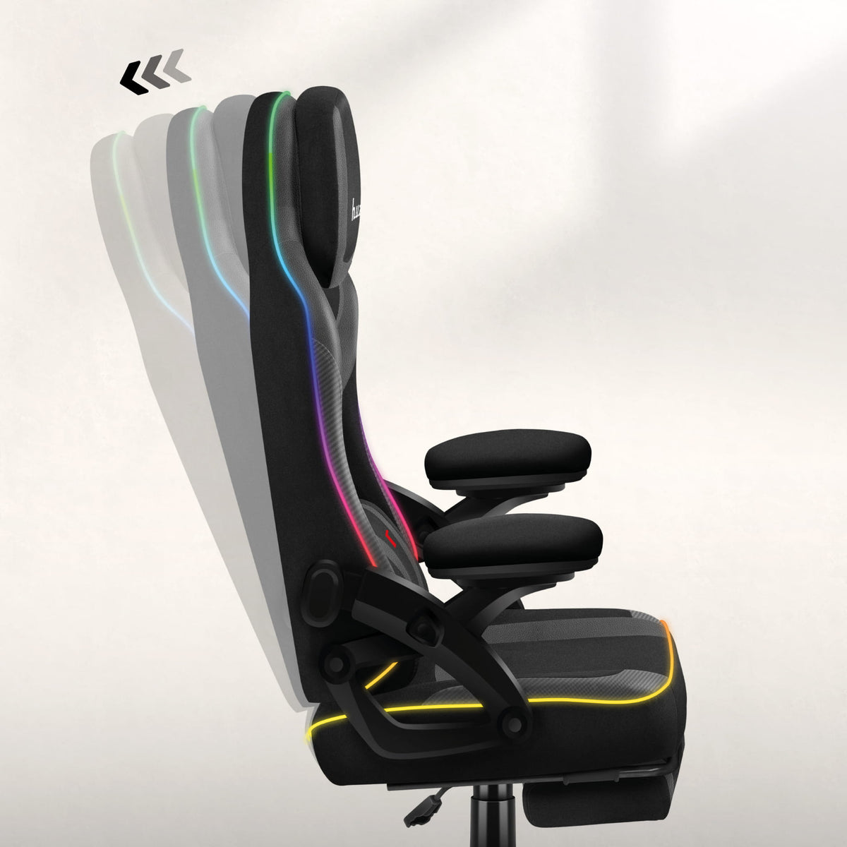 Huzaro Force 4.6 Black RGB Smart gaming chair