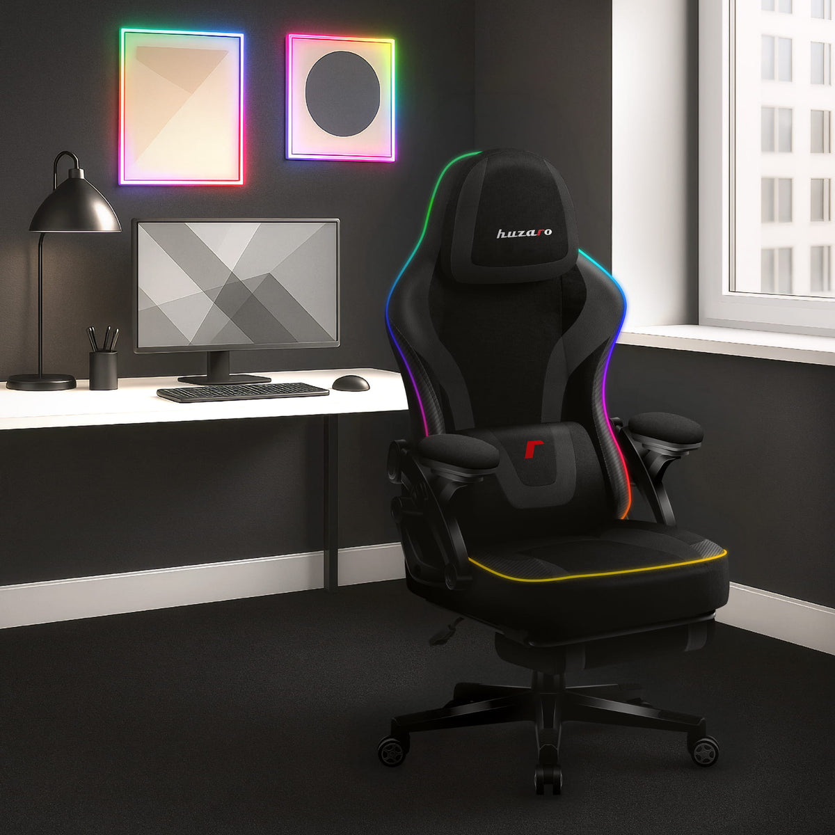 Huzaro Force 4.6 Black RGB Smart gaming chair
