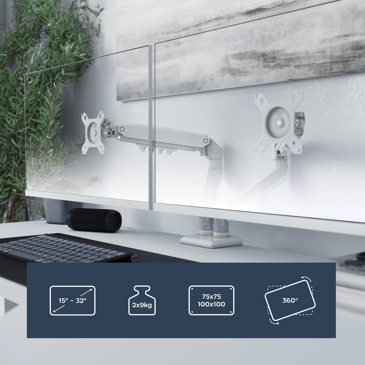 Mark Adler Flow 4.0 dual-monitor mount