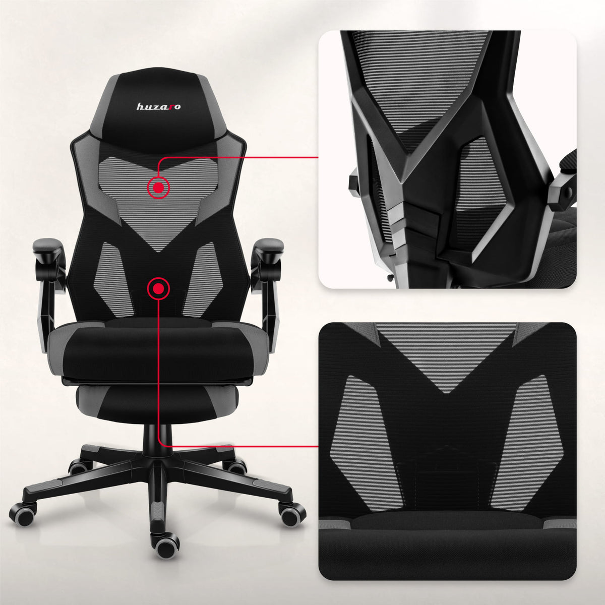 Huzaro Combat 3.1 Grey gaming chair