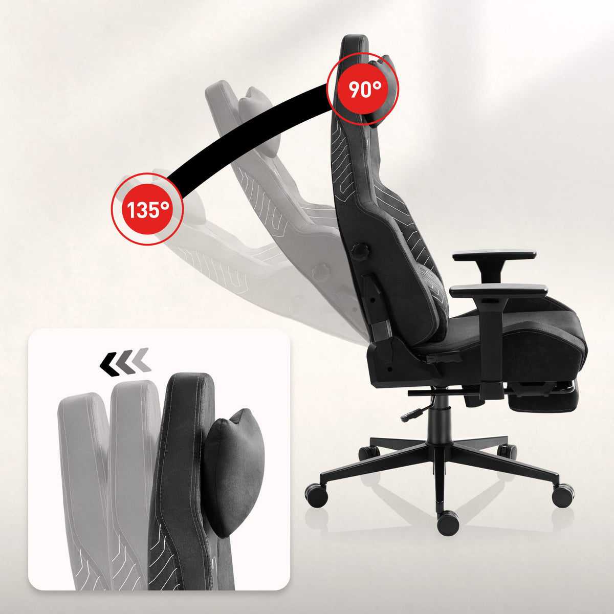 HUZARO FORCE 8.1 Black Gaming Chair