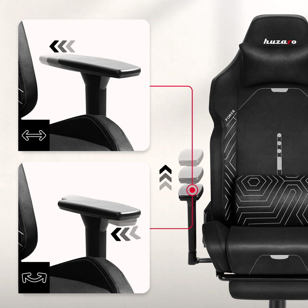 HUZARO FORCE 8.1 Black Gaming Chair