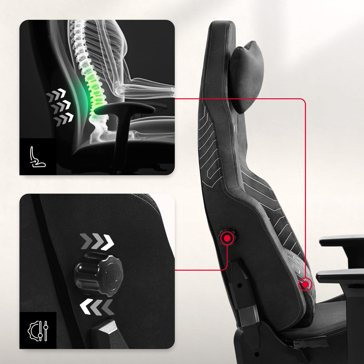 HUZARO FORCE 8.1 Black Gaming Chair