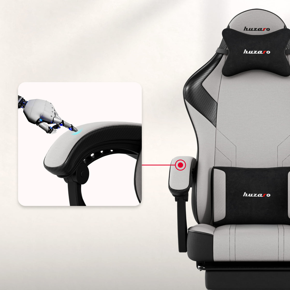 Huzaro Force 3.7 Grey gaming chair