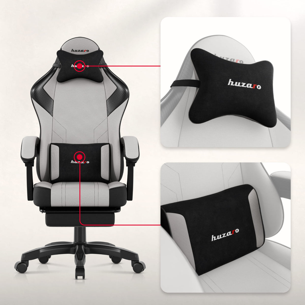 Huzaro Force 3.7 Grey gaming chair