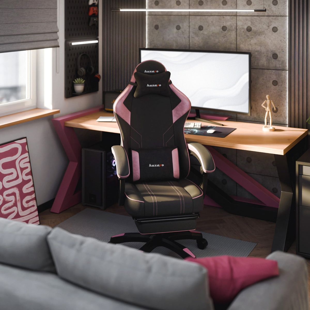 Huzaro Force 3.7 Pink gaming chair