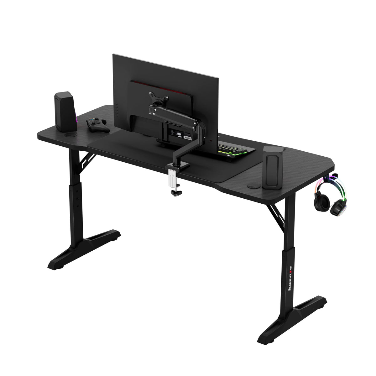 Huzaro Hero 3.6 Black 140 cm gaming desk