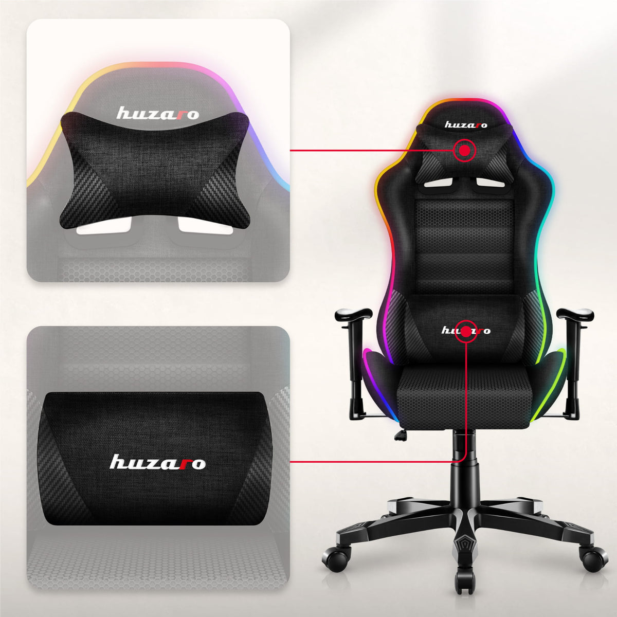 HUZARO RANGER 6.0 RGB Mesh Children’s Gaming Chair