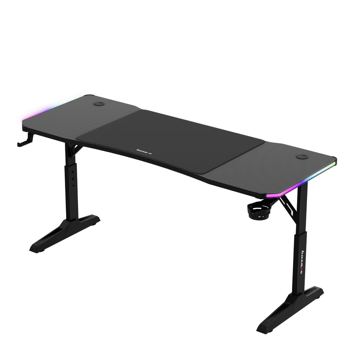 Huzaro Hero 4.6 RGB Black 160 cm LED gaming desk