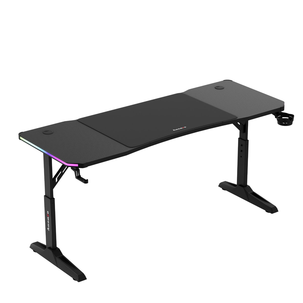 Huzaro Hero 4.6 RGB Black 160 cm LED gaming desk
