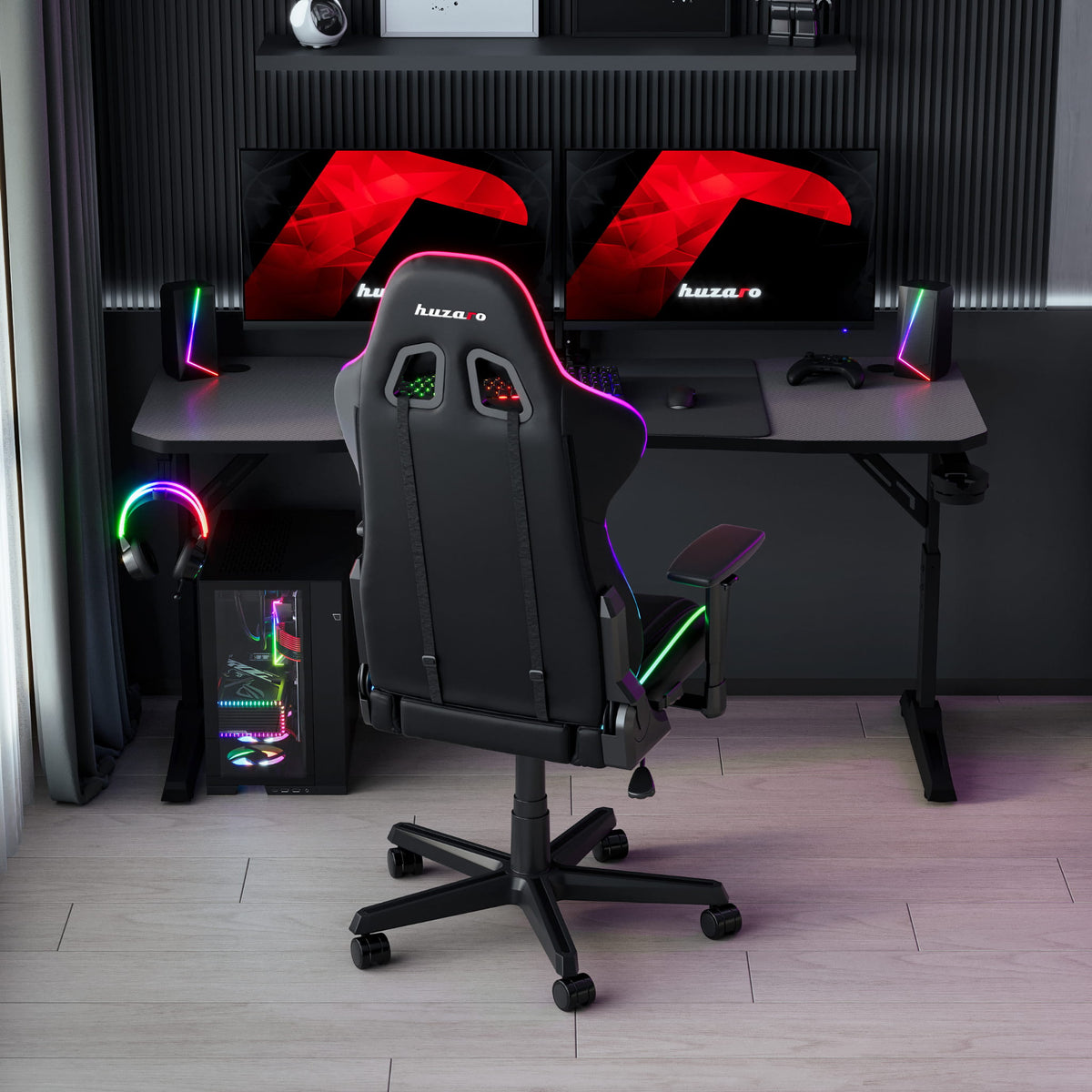 Huzaro Hero 4.6 Black 160 cm gaming desk