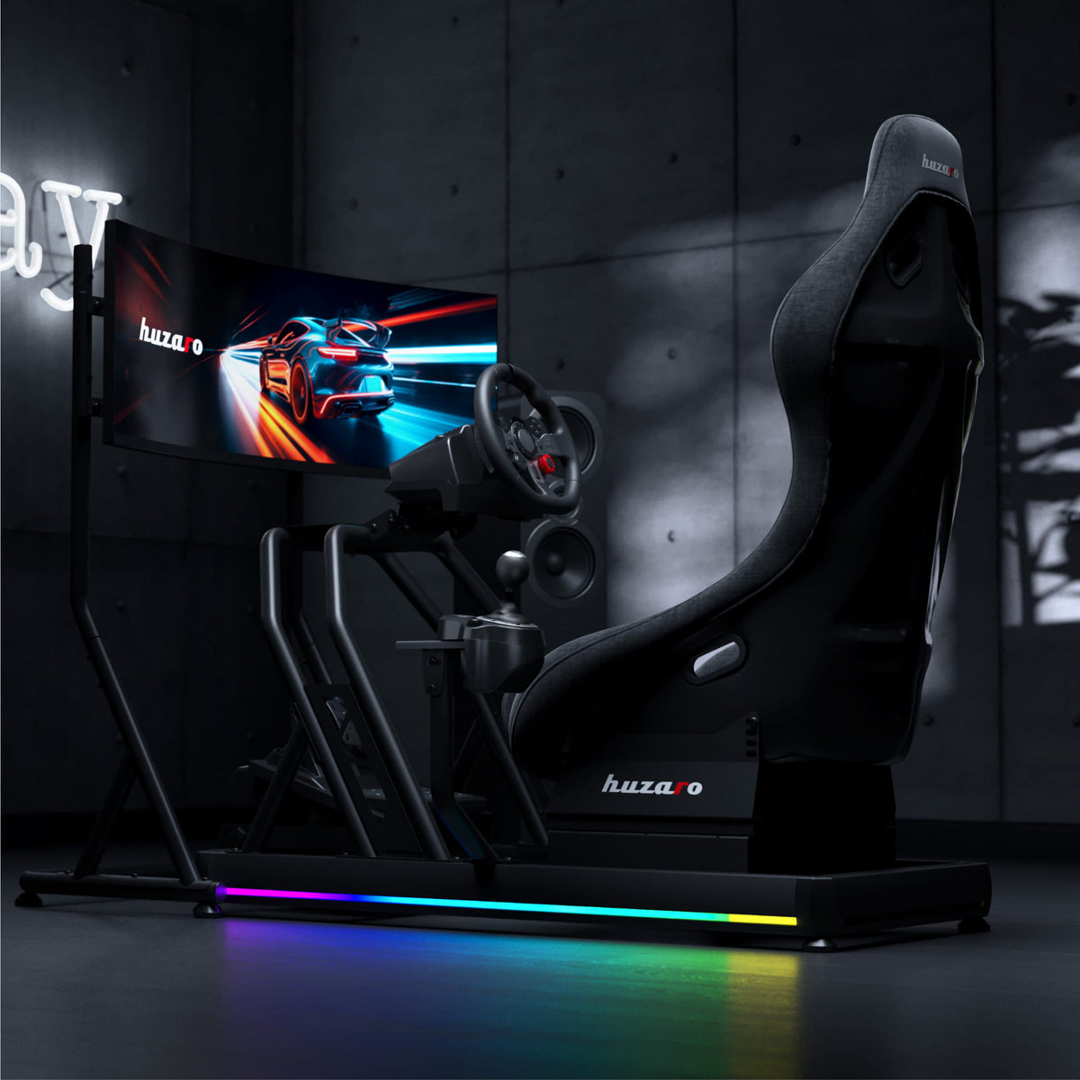 Huzaro Speed 9.1 sim racing TV stand