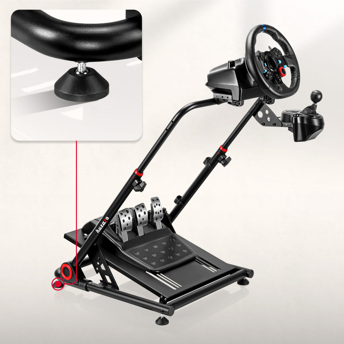 HUZARO SPEED 3.0 sim racing steering wheel mount