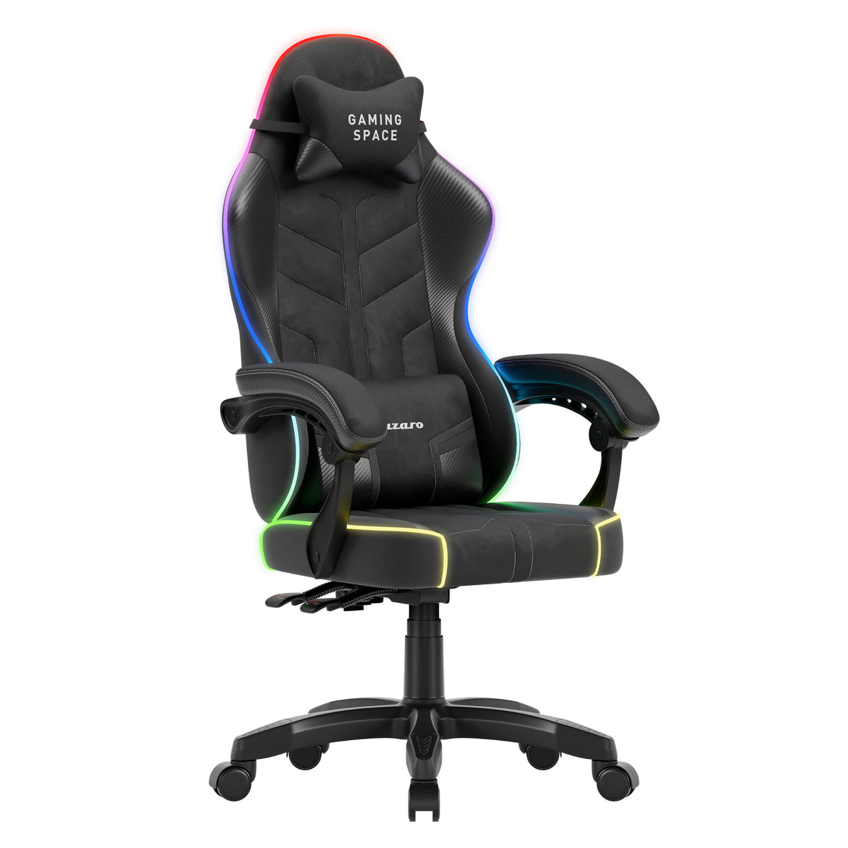 Huzaro Force 2.7 RGB Black velour gaming chair
