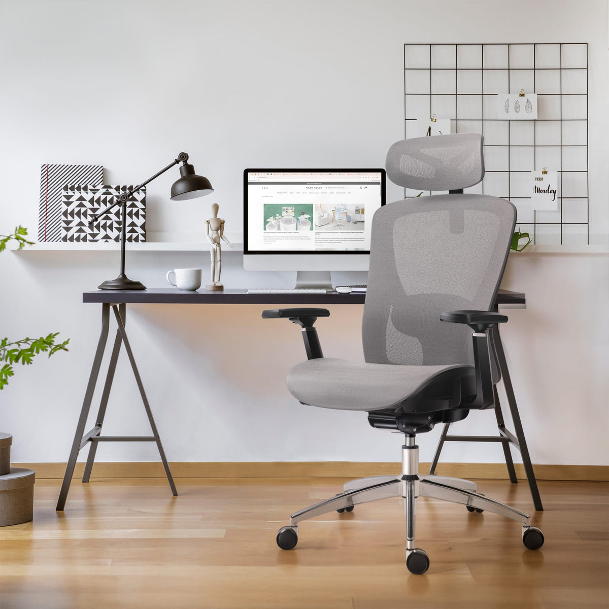 Mark Adler Expert 5.3 Grey Mesh Ergonomic Chair
