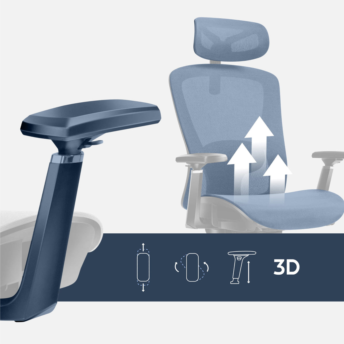 Mark Adler Expert 5.3 Grey Mesh Ergonomic Chair