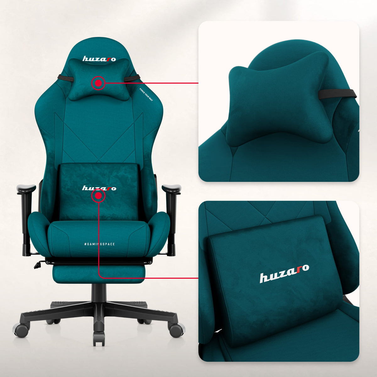 Huzaro Force 5.7 Teal gaming chair