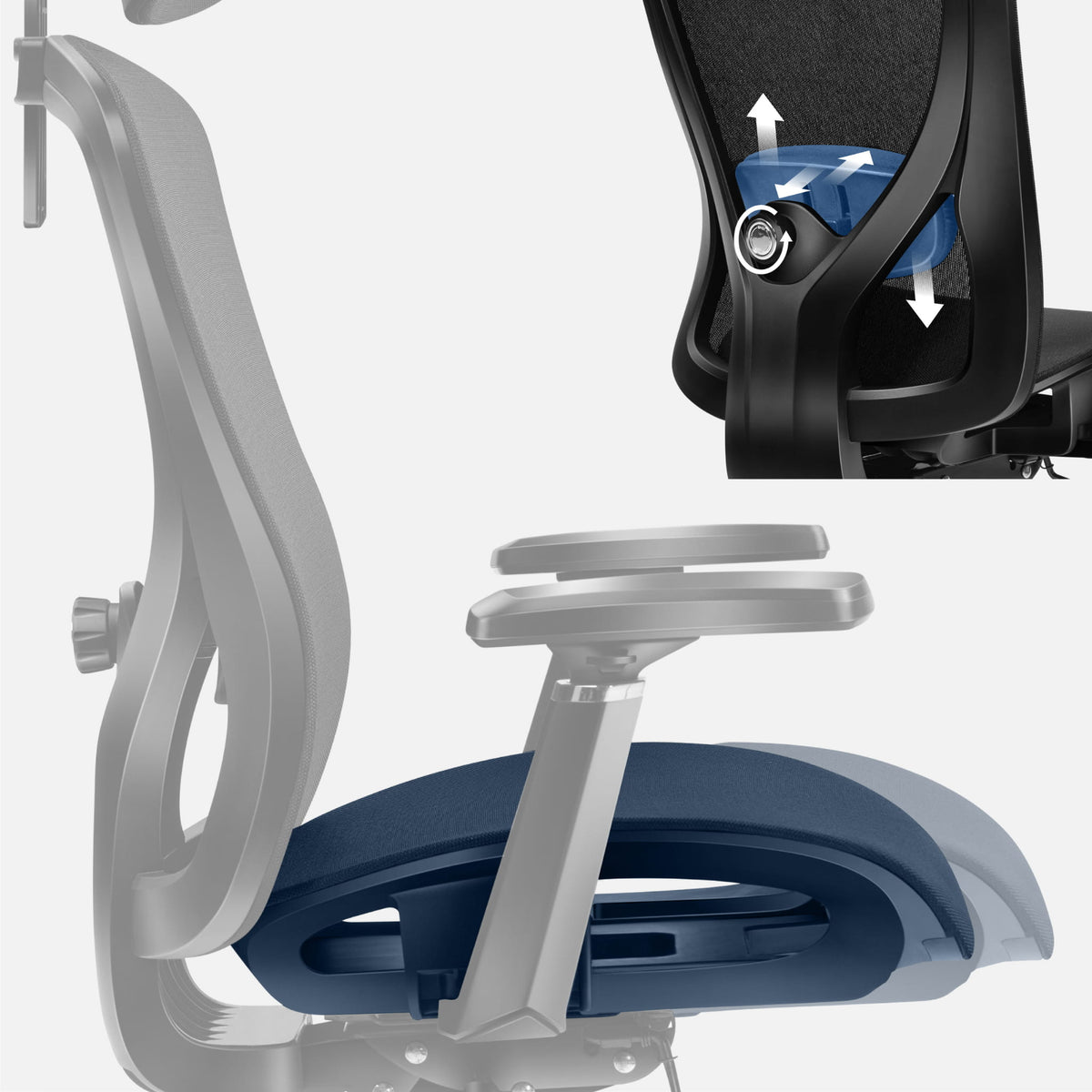 Mark Adler Expert 5.3 Black Mesh Ergonomic Chair
