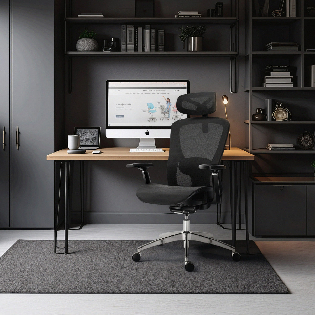 Mark Adler Expert 5.3 Black Mesh Ergonomic Chair