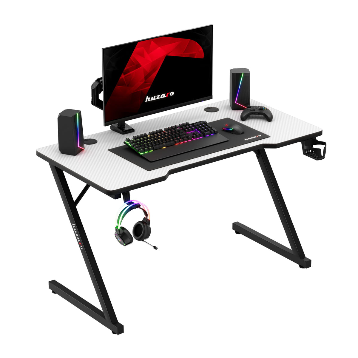 Huzaro Hero 2.5 White 120 cm Gaming Desk