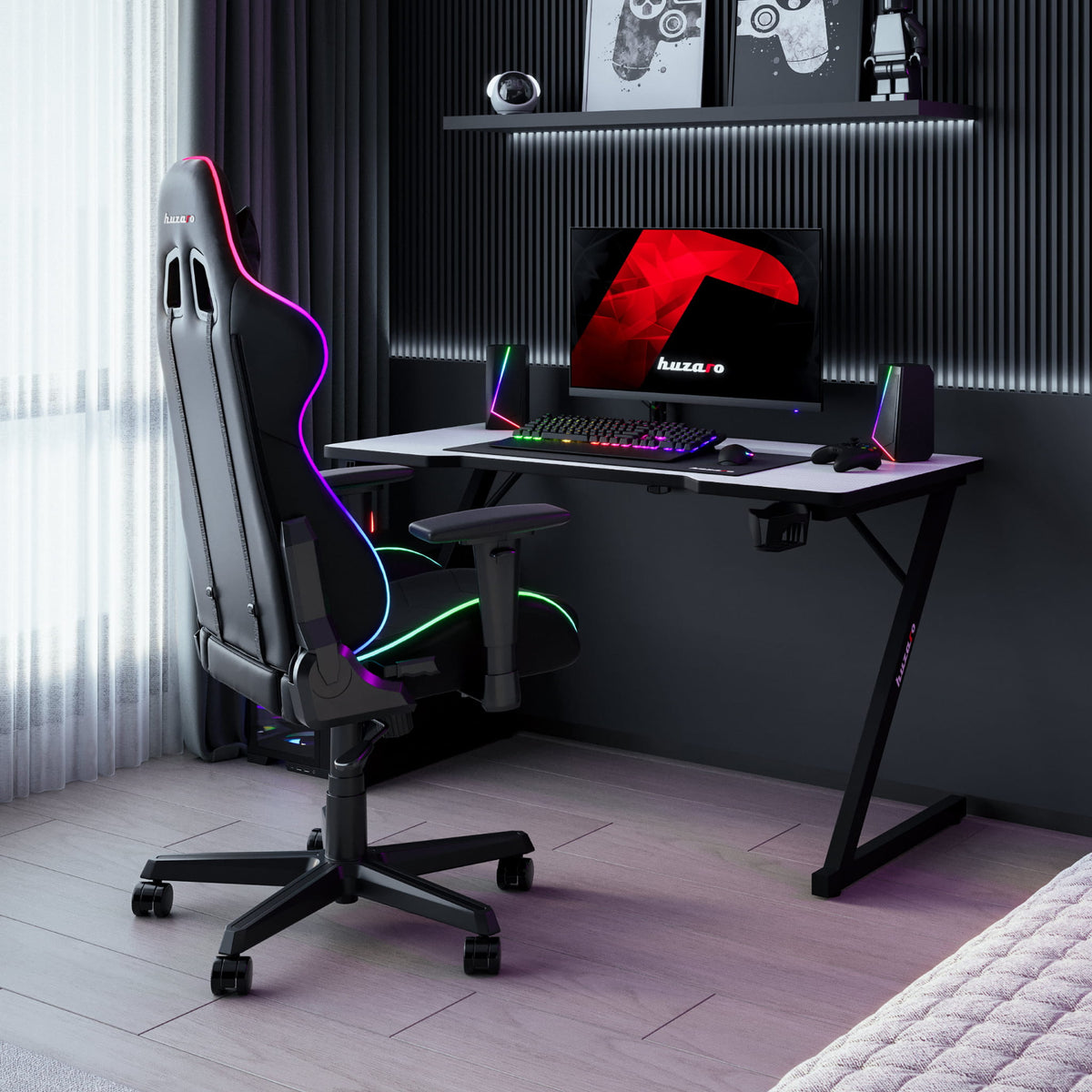Huzaro Hero 2.5 White 120 cm Gaming Desk