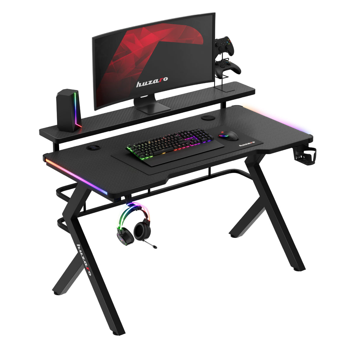 Huzaro Hero 5.0 RGB LED 120 cm Gaming Desk