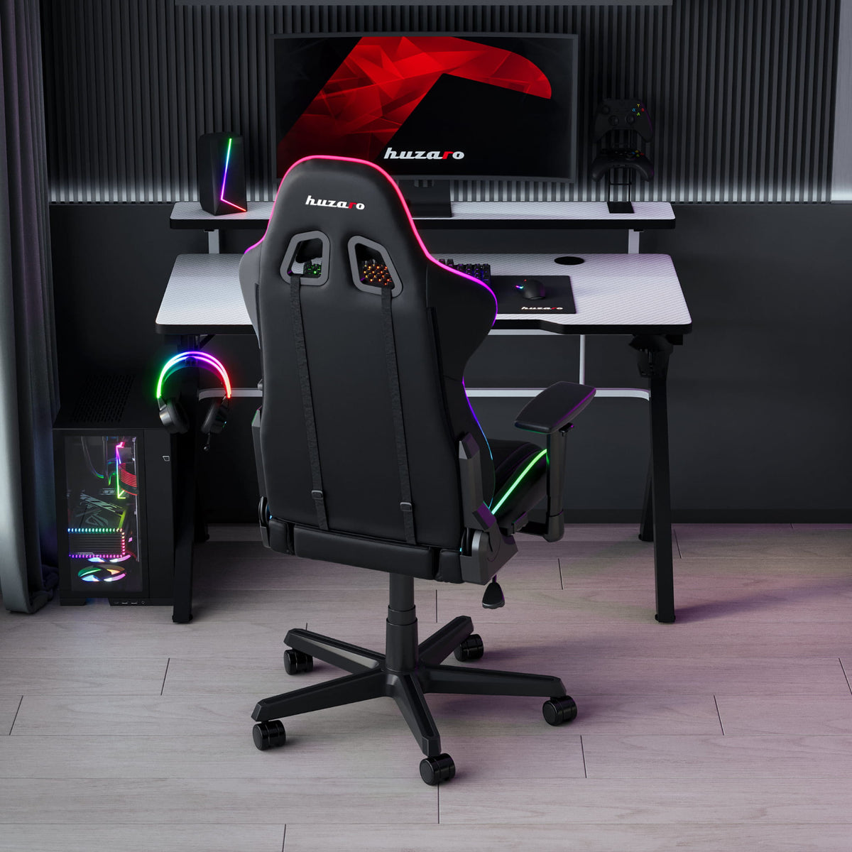 Huzaro Hero 5.0 White 120 cm Gaming Desk