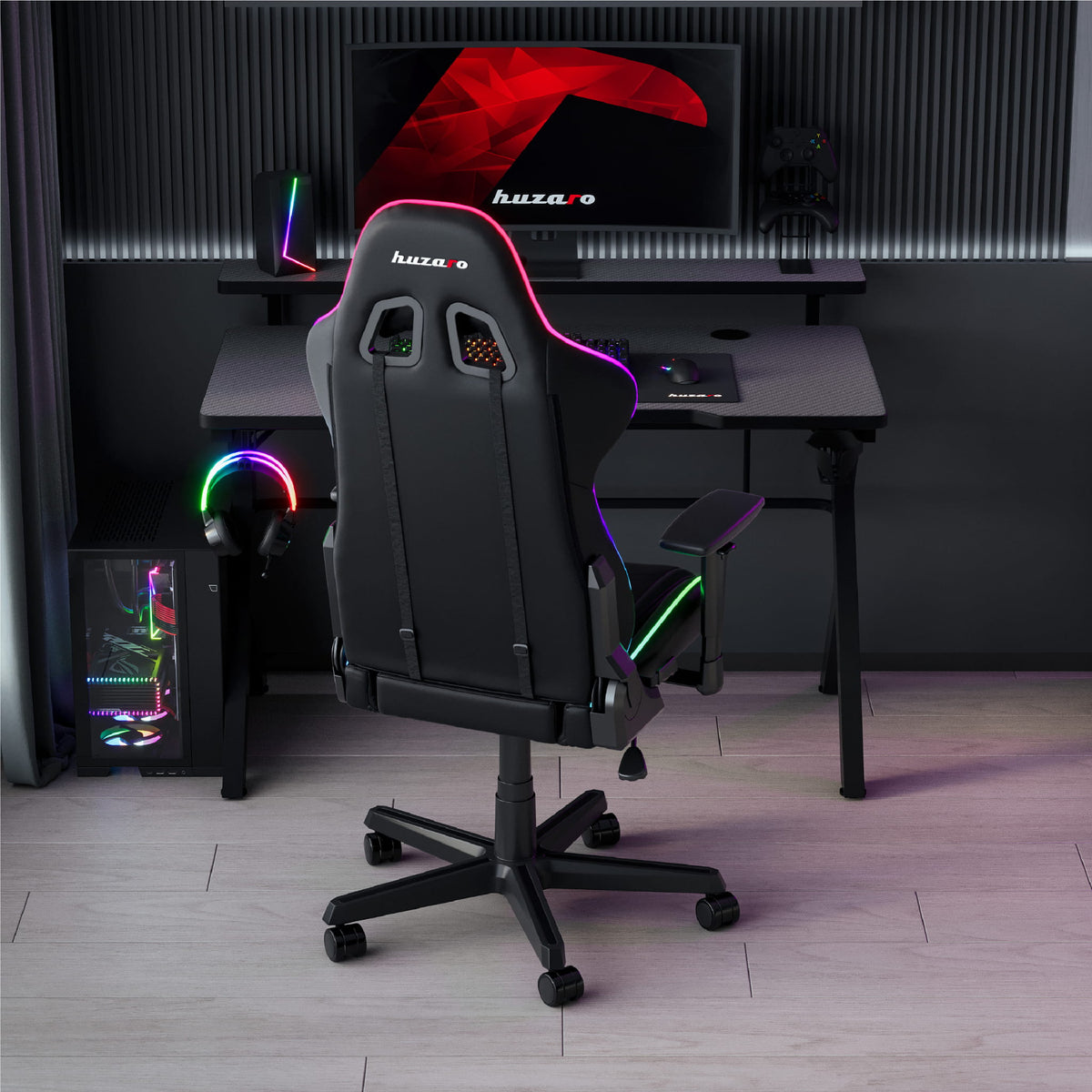 Huzaro Hero 5.0 Black 120 cm Gaming Desk